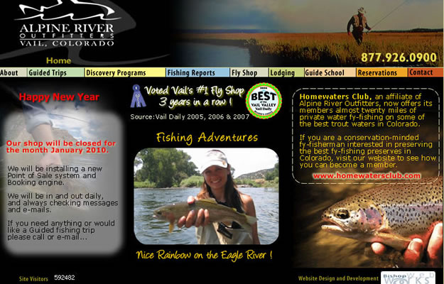 The Dillon Dam Brewery website