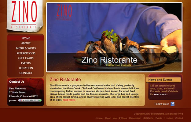 The Dillon Dam Brewery website